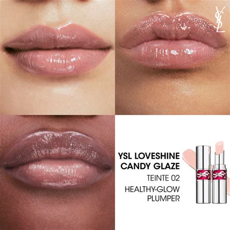 ysl healthy glow plumper 02|YVES SAINT LAURENT YSL LOVESHINE CANDY GLAZE .